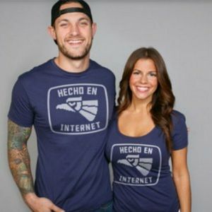 Chive Hecho En Internet 3XL Mens Navy Blue T-shirt